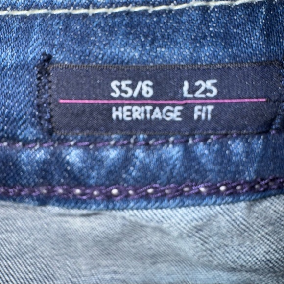 VIGOSS Women’s Dublin Crop Straight Heritage Fit Bermudas Size 5/6 Faded Blue LR - Picture 11 of 13